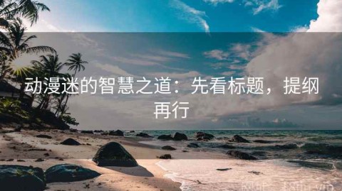 动漫迷的智慧之道：先看标题，提纲再行